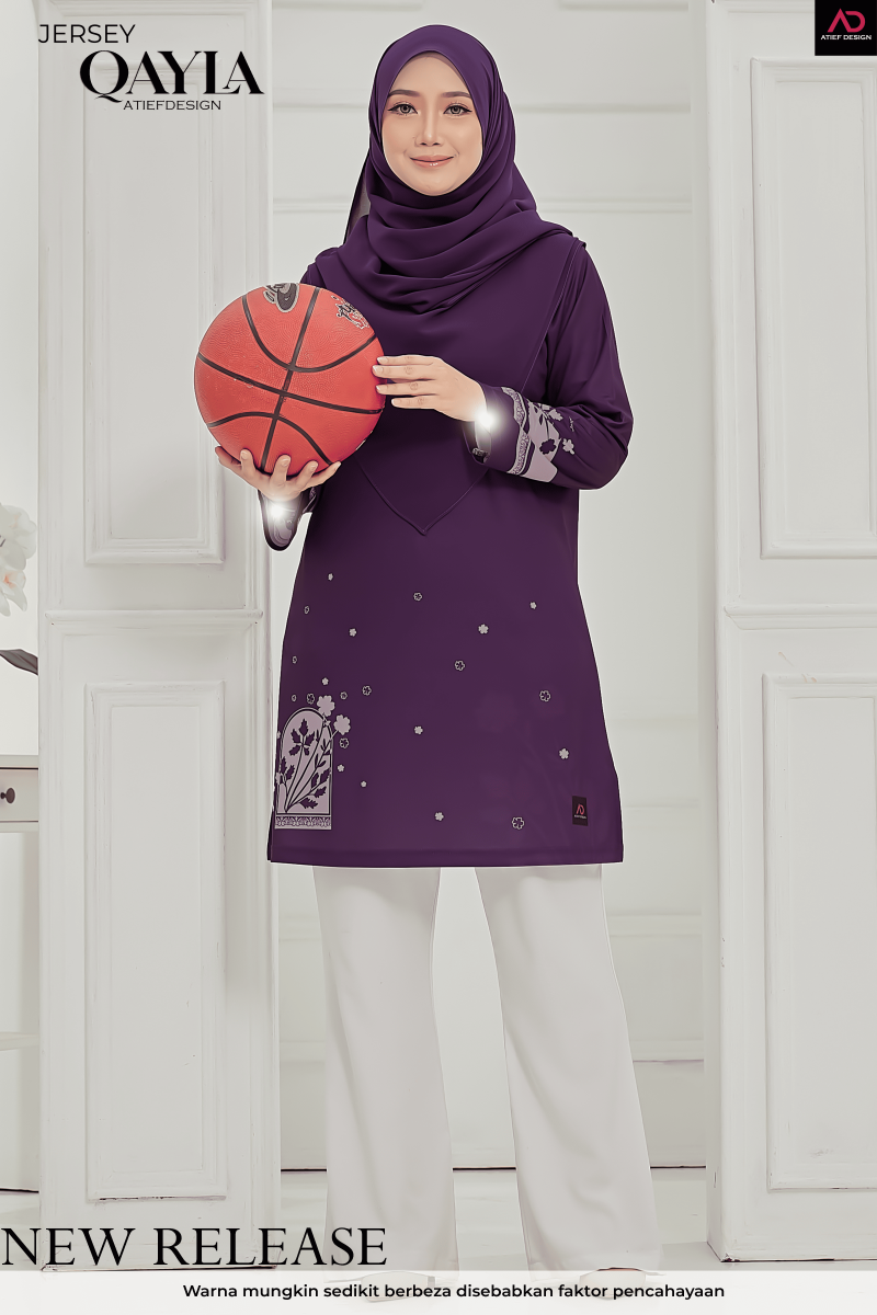 QAYLA EDISI FLORAL - LARAA PURPLE