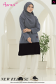 AZRAA JERSEY MUSLIMAH- KH128 SILVER