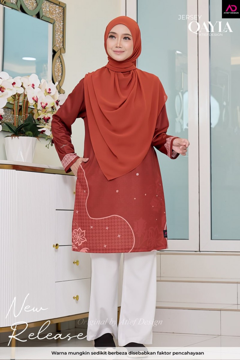QAYLA EDISI SUFI- KH182 SUFI ORANGE BRICK