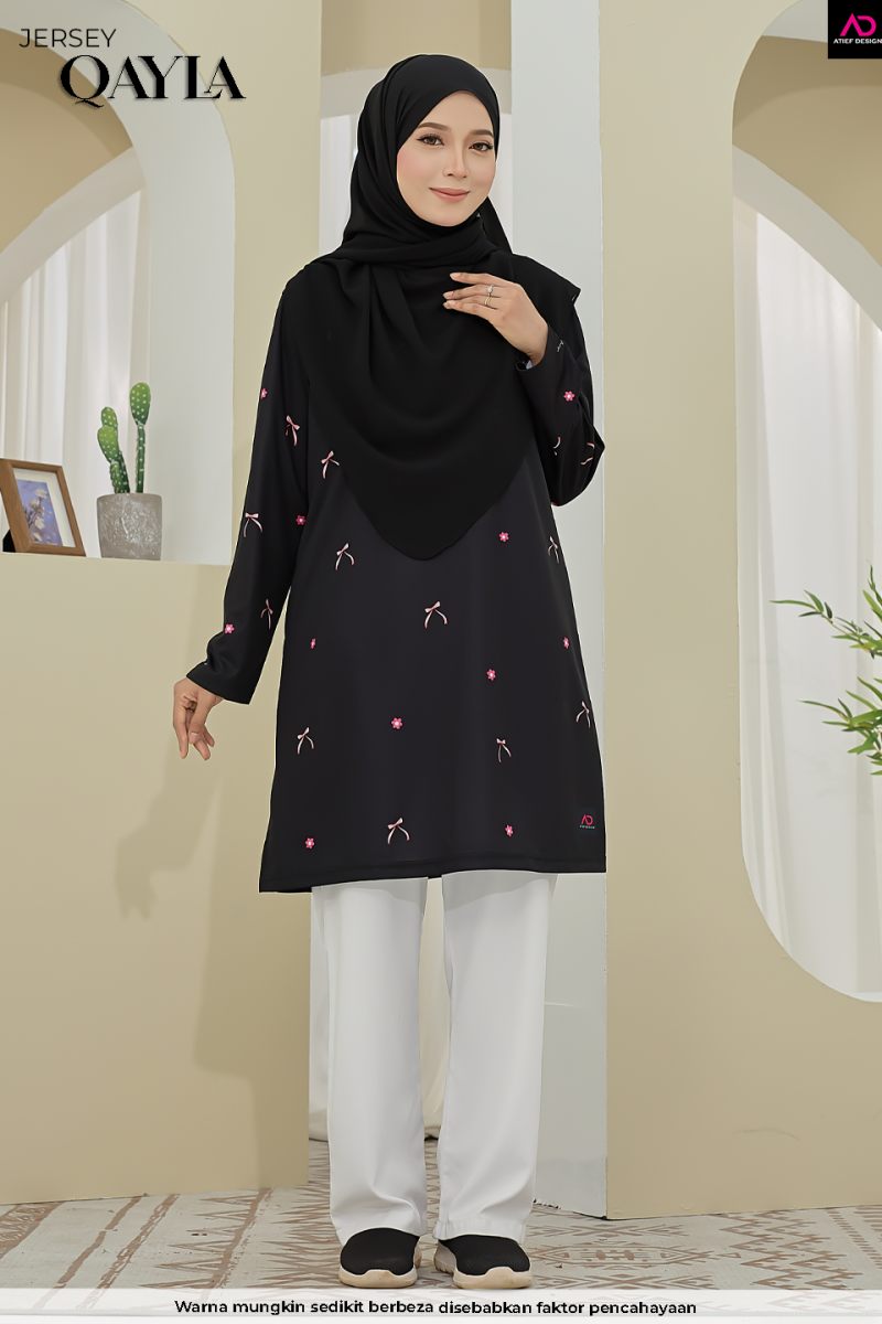QAYLA EDISI ABSTRACT- COQUETTE BLACK