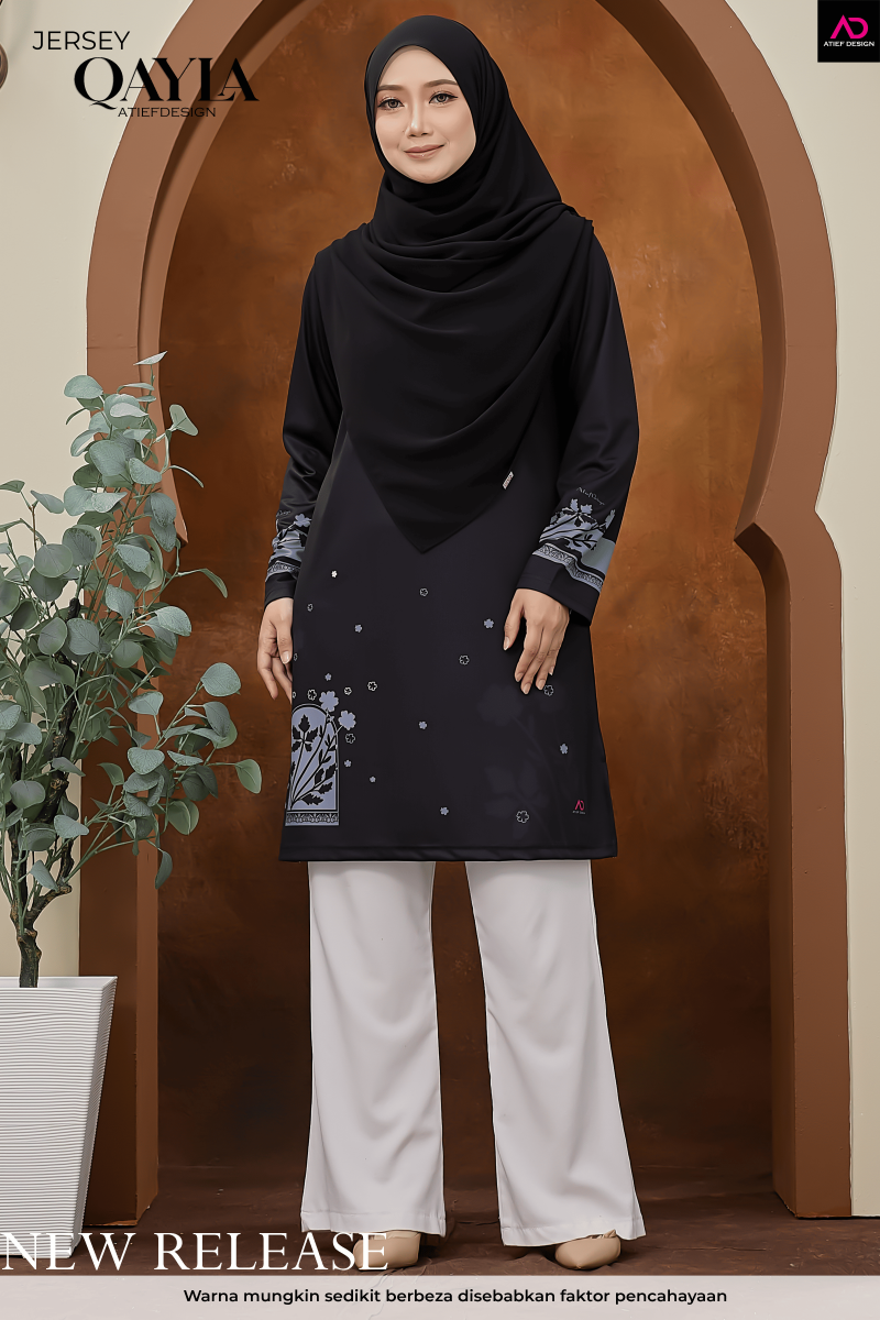 QAYLA EDISI FLORAL - LARAA BLACK