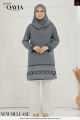 QAYLA EDISI SONGKET - SEROJA BLUE GREY