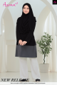 AZRAA JERSEY MUSLIMAH- KH127 CHARCOAL