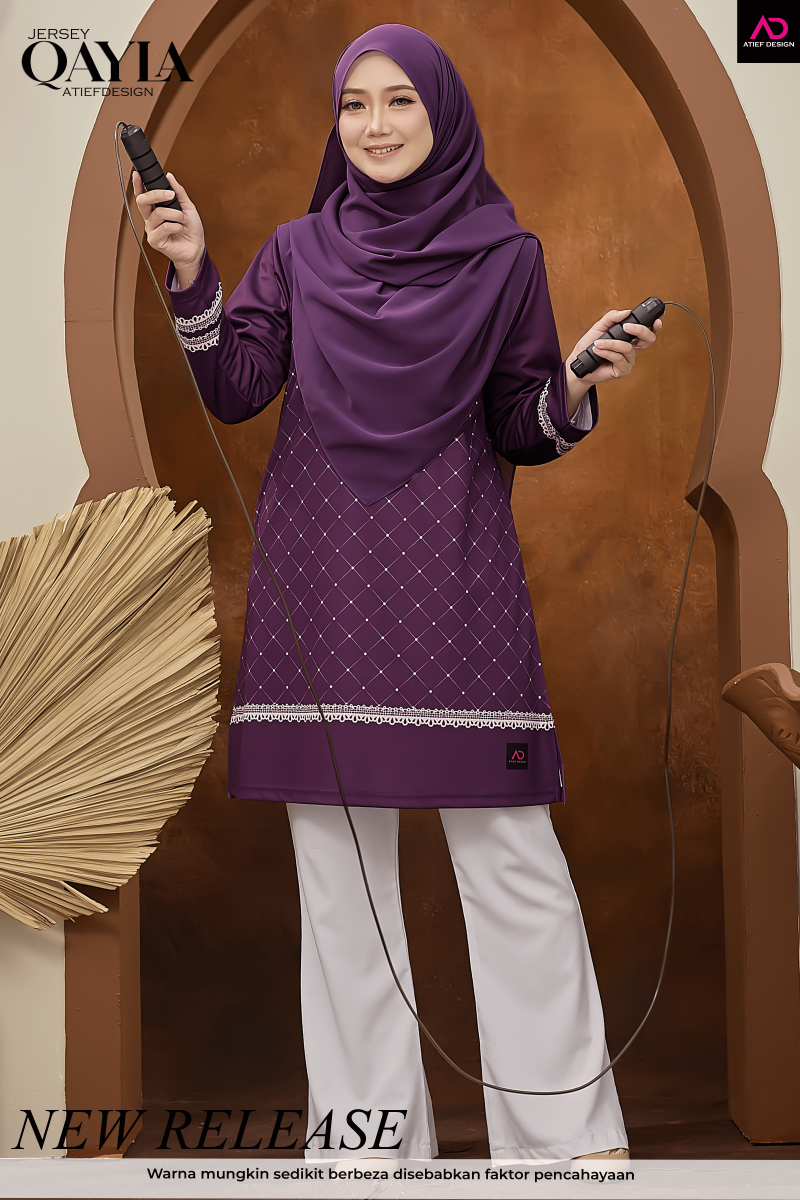 QAYLA EDISI ABSTRACT - AYRAA PURPLE