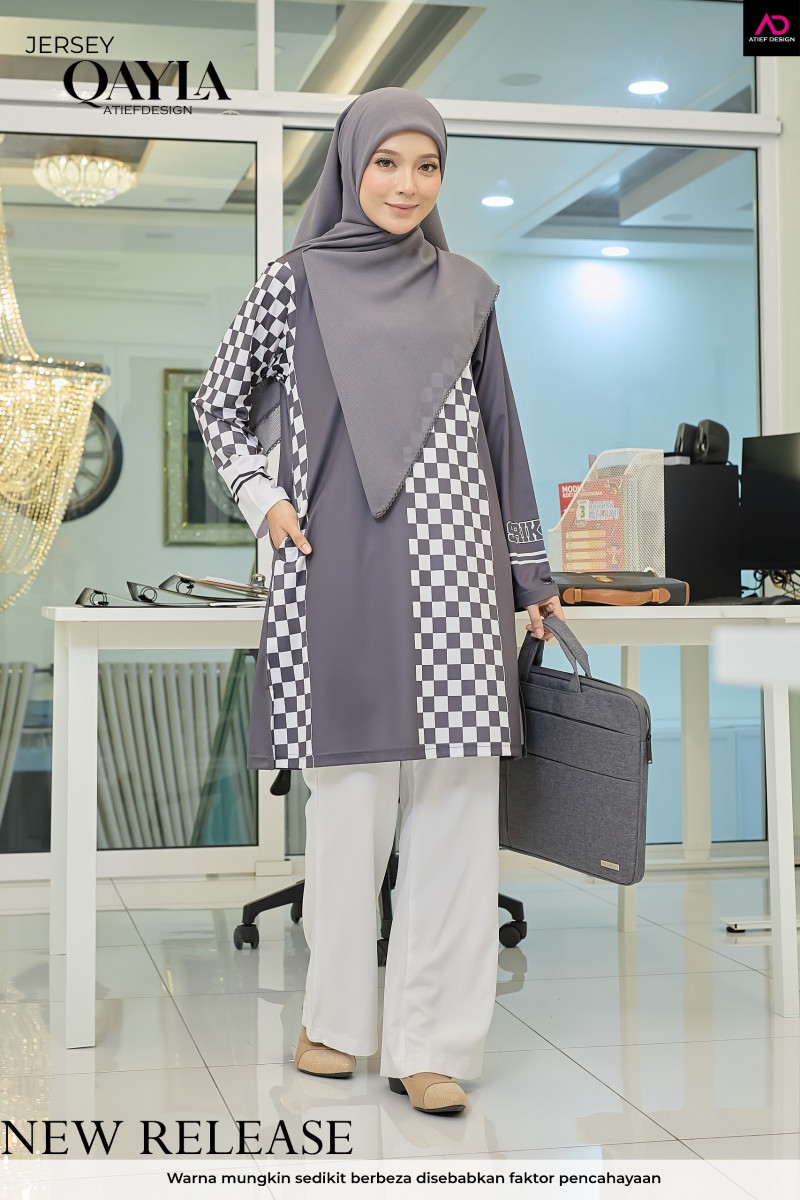 QAYLA EDISI ABSTRACT - SRIKANDI GREY