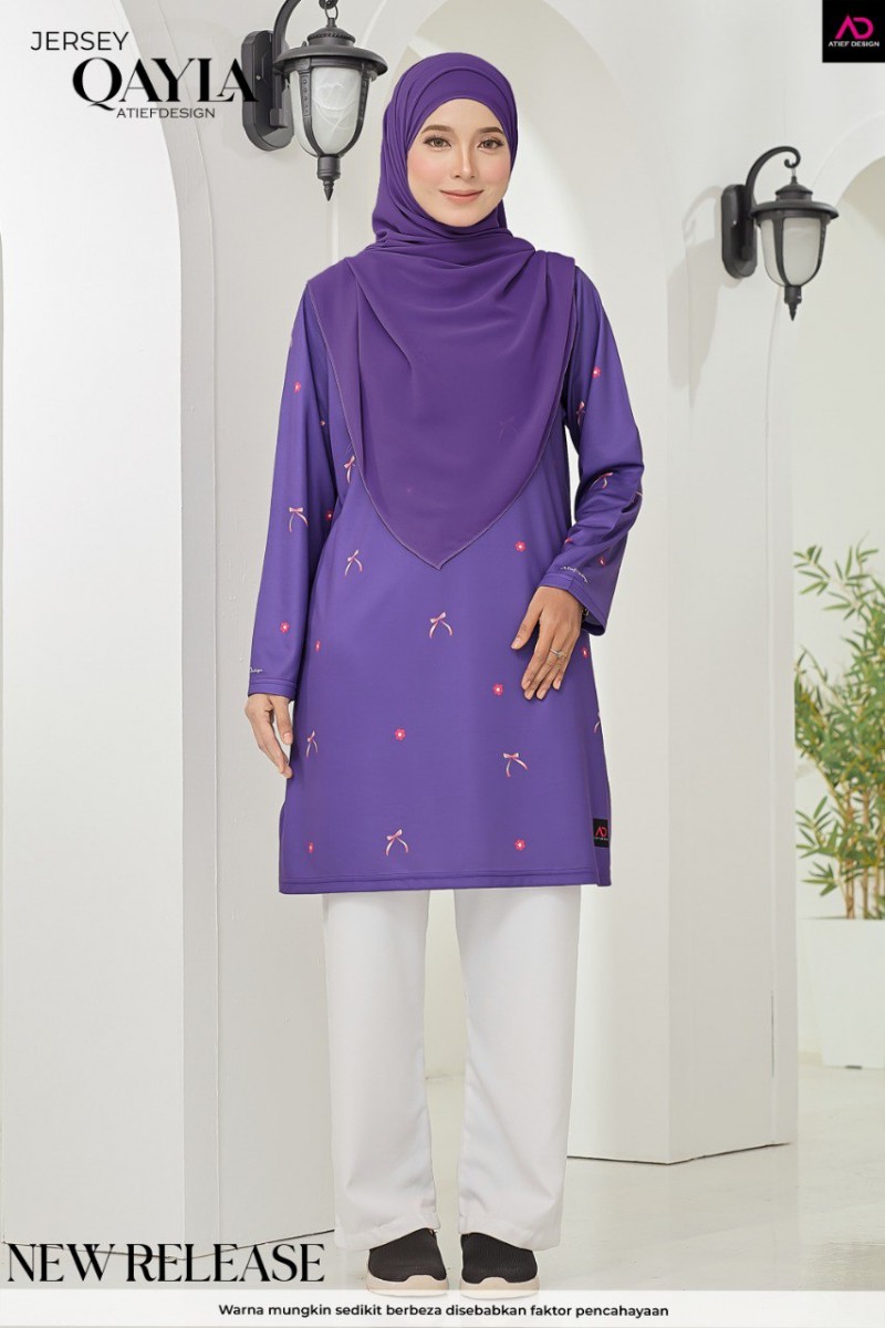 QAYLA EDISI ABSTRACT- COQUETTE PURPLE