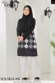 QAYLA EDISI ABSTRACT- ARGYLE BLACK