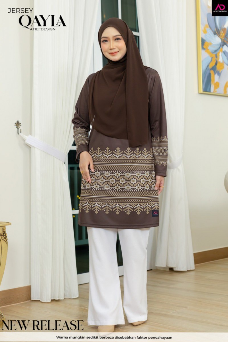 QAYLA EDISI SONGKET - SONGKET KLASIK CHOCOLATE