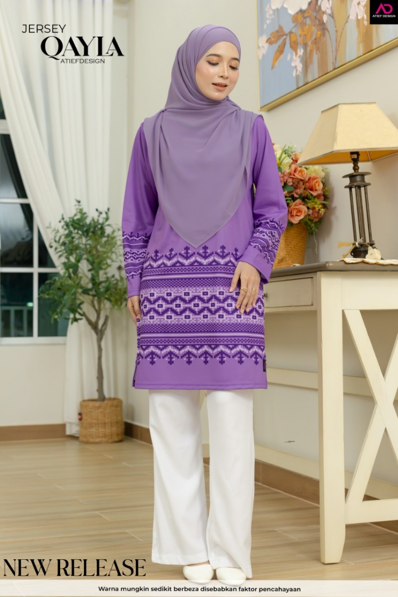 QAYLA EDISI SONGKET - SONGKET KLASIK LILAC
