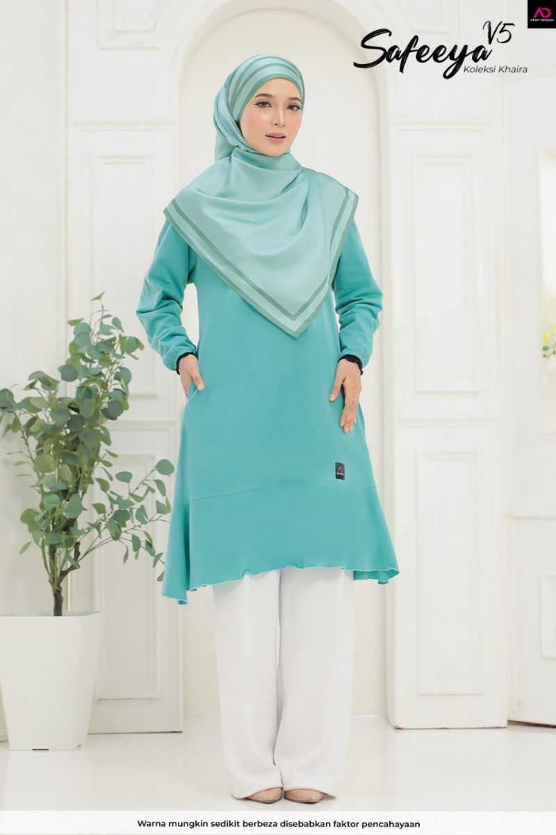 SAFEEYA COTTON DEWASA - K668 SOFT CARRIBEAN BLUE
