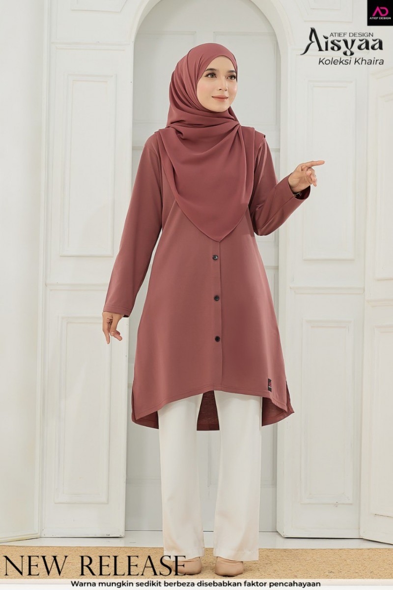 AISYAA COTTON DEWASA - K681 ROSEWOOD