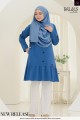 BALQIS COTTON DEWASA- K657 DALLAS BLUE