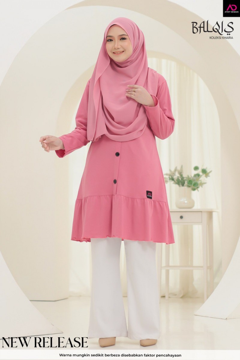 BALQIS COTTON DEWASA- K656 PINK BANDUNG