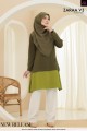 ZARAA COTTON DEWASA - K639 MOSS GREEN & OLIVE GREEN