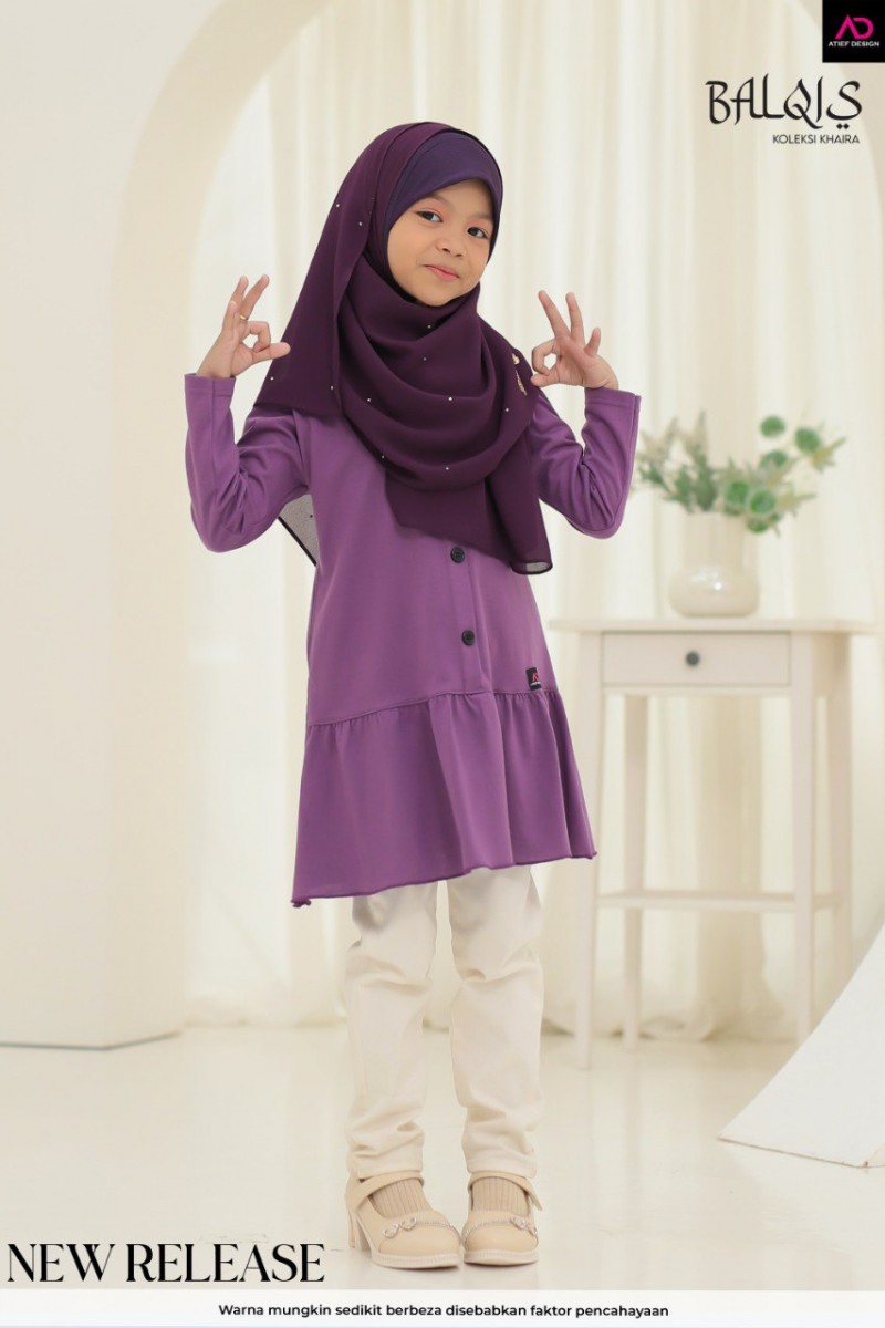 BALQIS COTTON KIDS - KD481 PURPLE