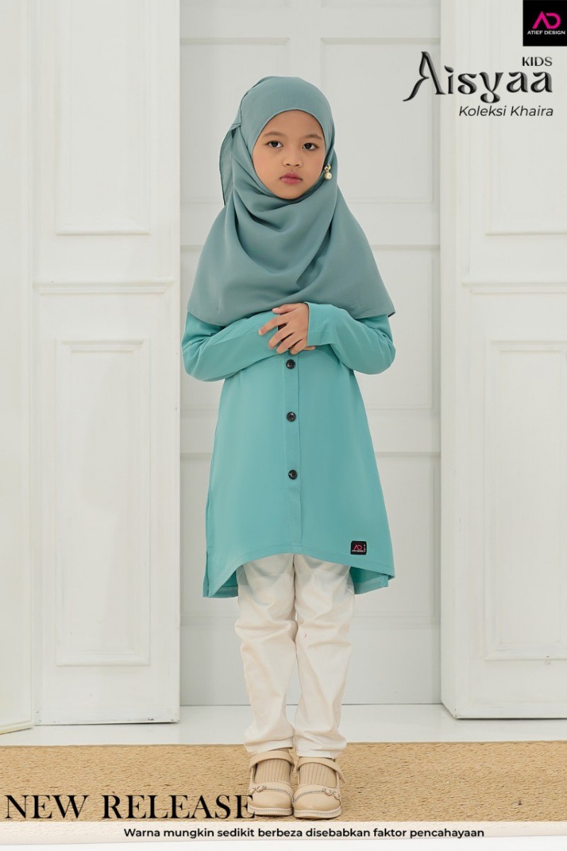 AISYAA COTTON KIDS - KD505 SOFT CARRIBEAN BLUE