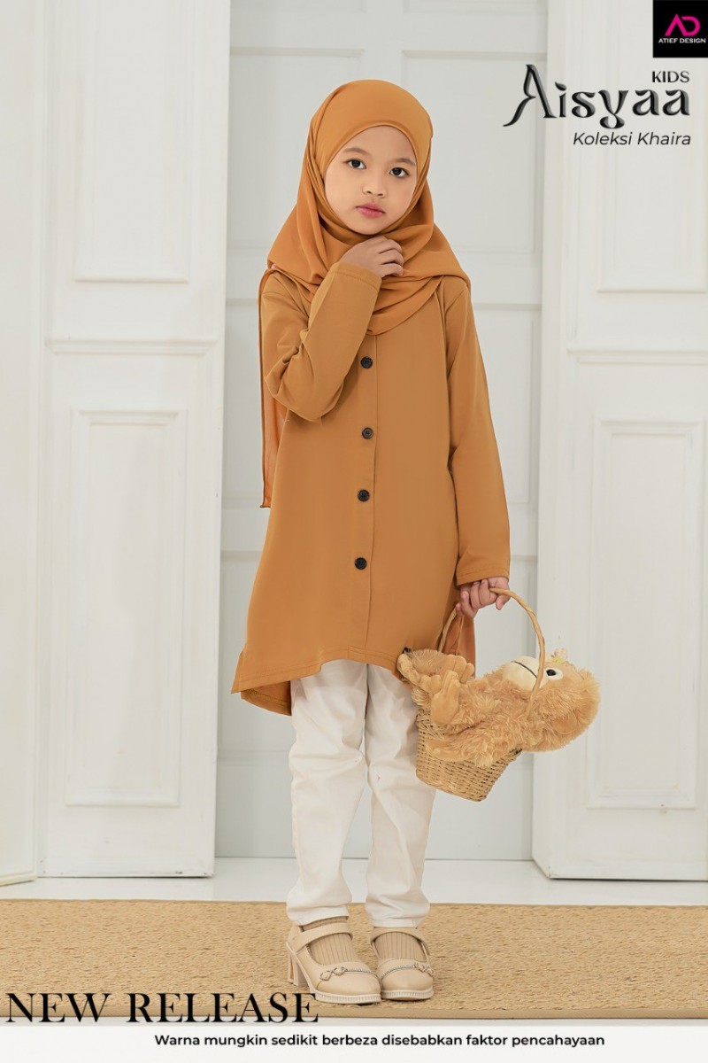 AISYAA COTTON KIDS - KD506 CARAMEL YELLOW