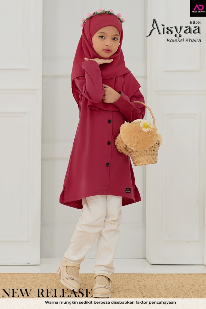 AISYAA COTTON KIDS - KD503 CERISE PINK