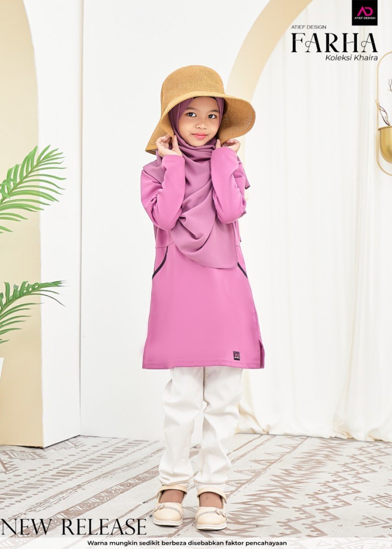 FARHA KIDS (KANAK-KANAK) - KD492 RASBERRY ROSE
