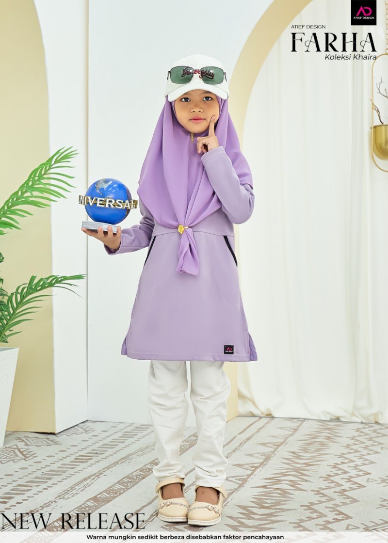 FARHA KIDS (KANAK-KANAK) - KD494 LILAC