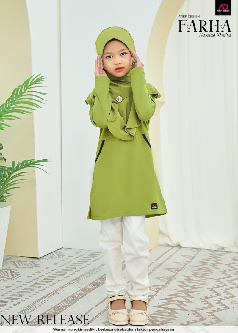FARHA KIDS (KANAK-KANAK) - KD498 LIGHT OLIVE