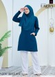 FARHA DEWASA COTTON - K673 DENIM BLUE
