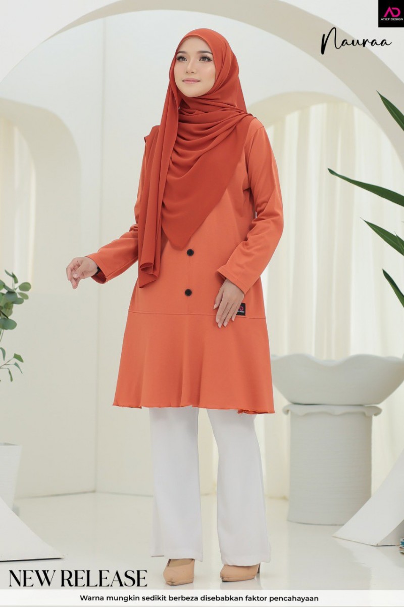 NAURAA COTTON DEWASA- K647 OREN SALMON