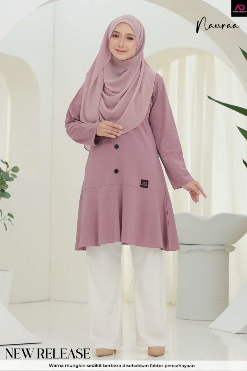 NAURAA COTTON DEWASA- K652 PINK BLACAN