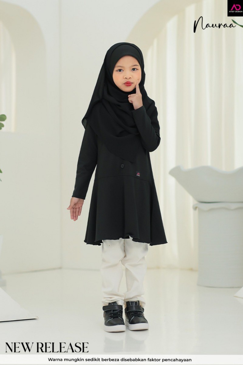 NAURAA COTTON KIDS - KD470 BLACK