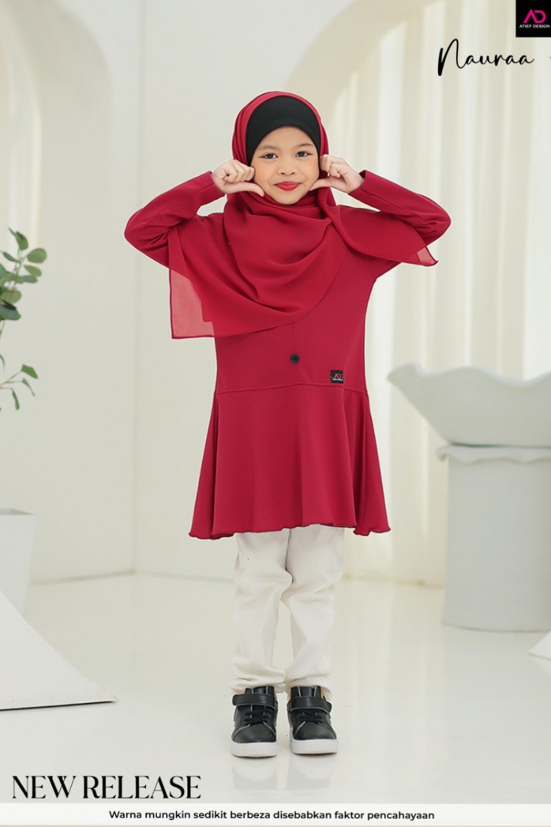 NAURAA COTTON KIDS - KD471 RED