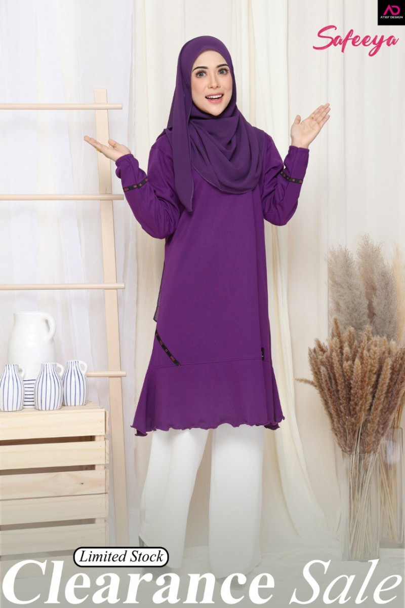 SAFEEYA COTTON (S) - DARK PURPLE