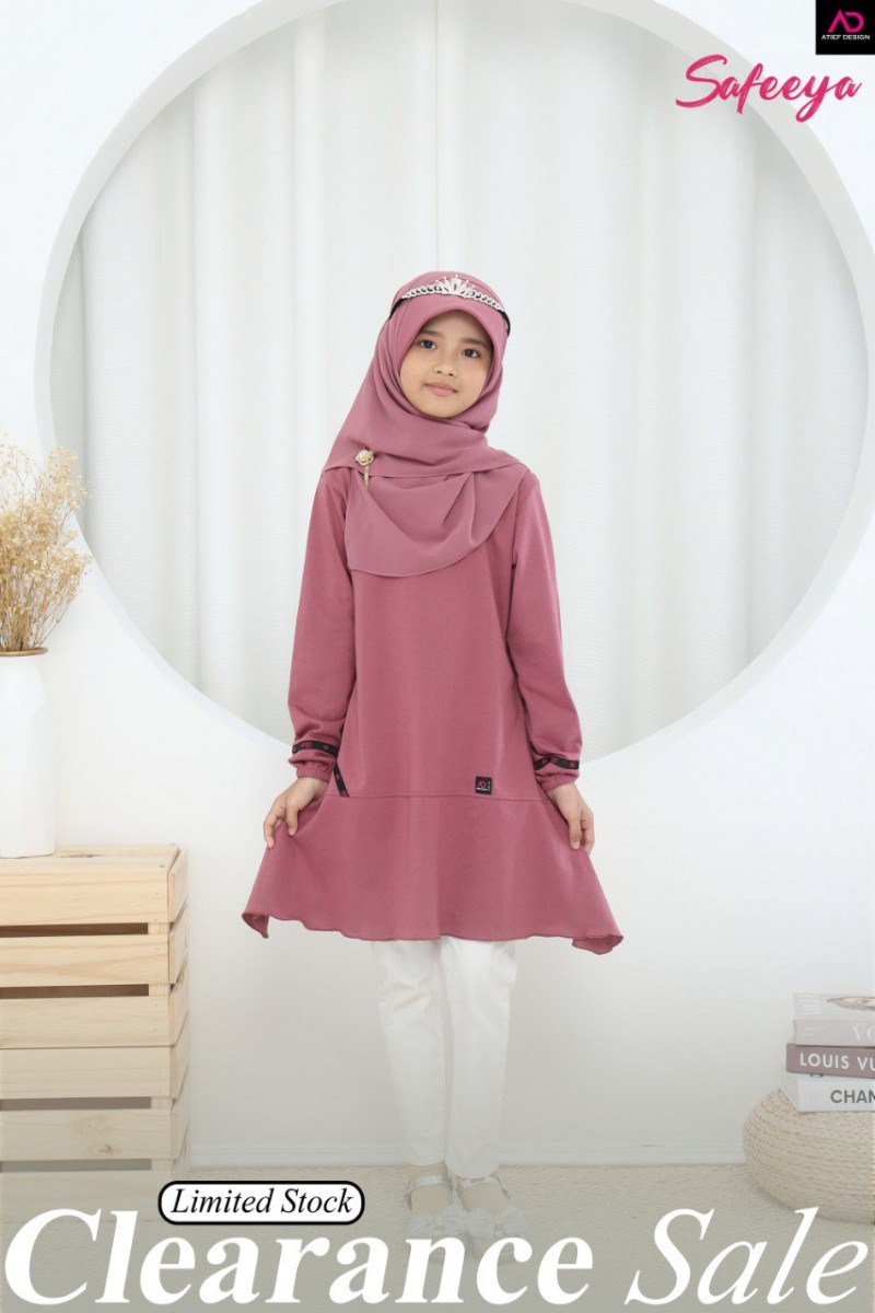 SAFEEYA COTTON (S) - PINK BLACAN