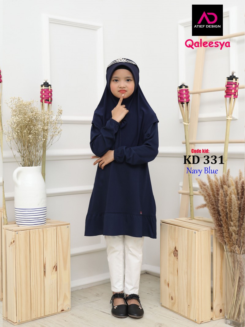 QAYSARA KIDS COTTON (L) - NAVY BLUE