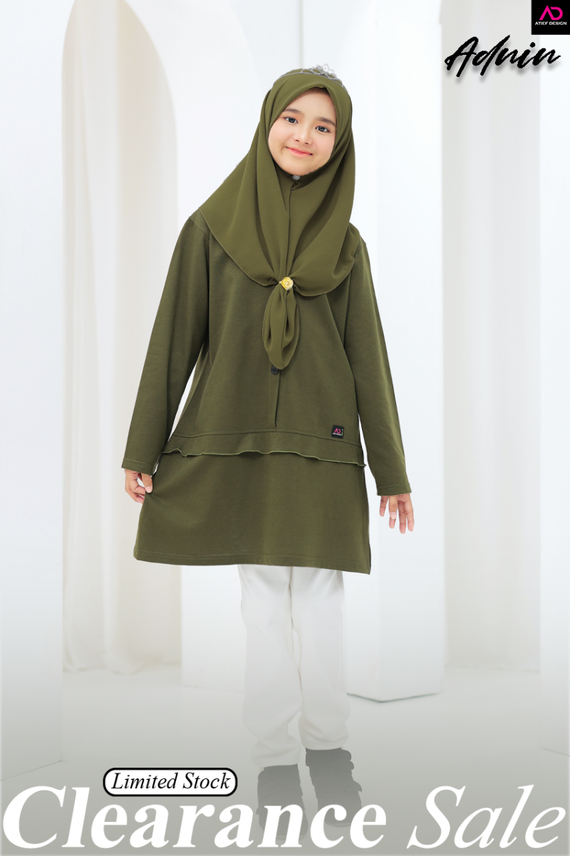 ADNIN COTTON KIDS (L) - MOSS GREEN
