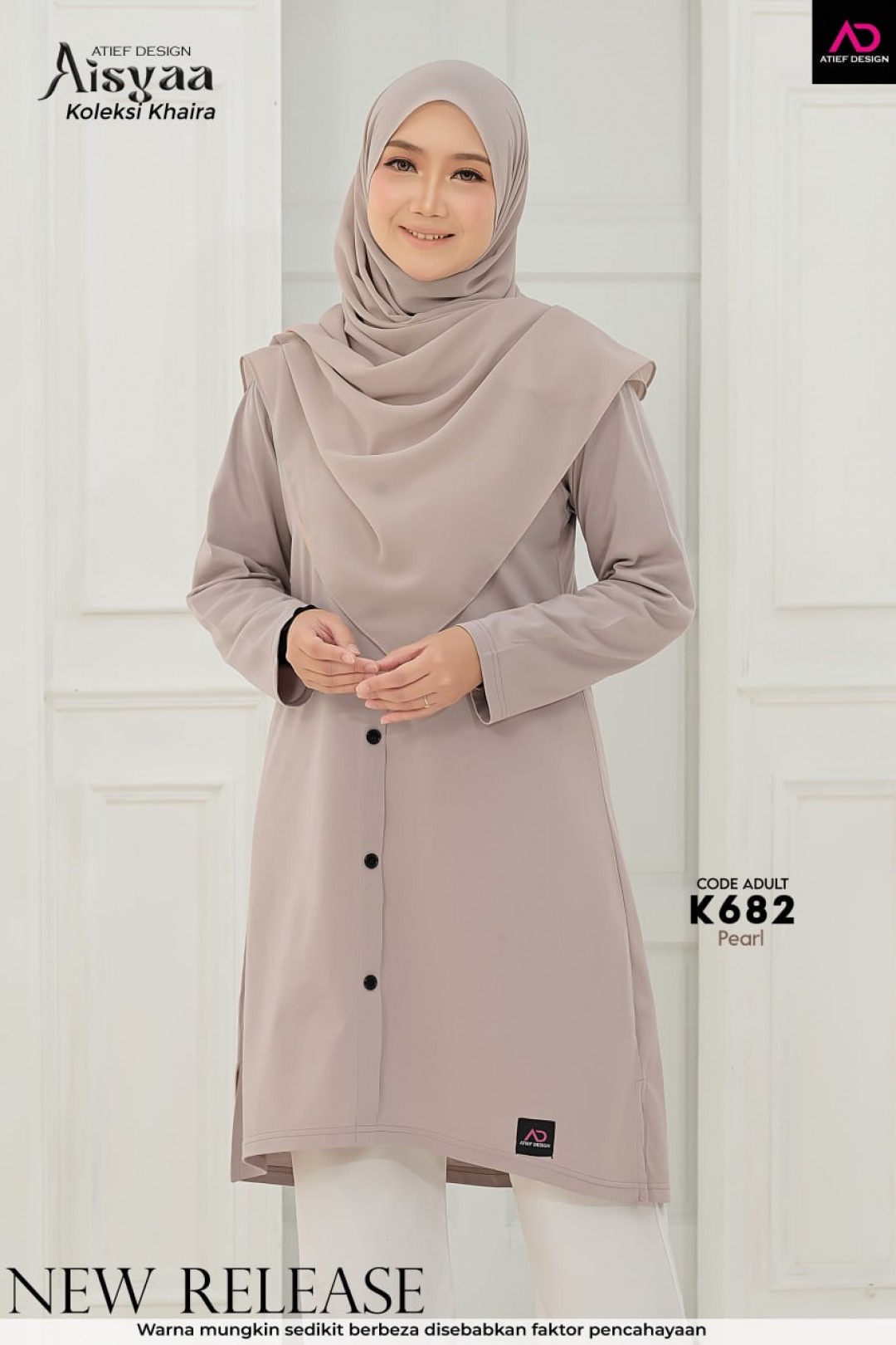 AISYAA COTTON DEWASA - K682 PEARL