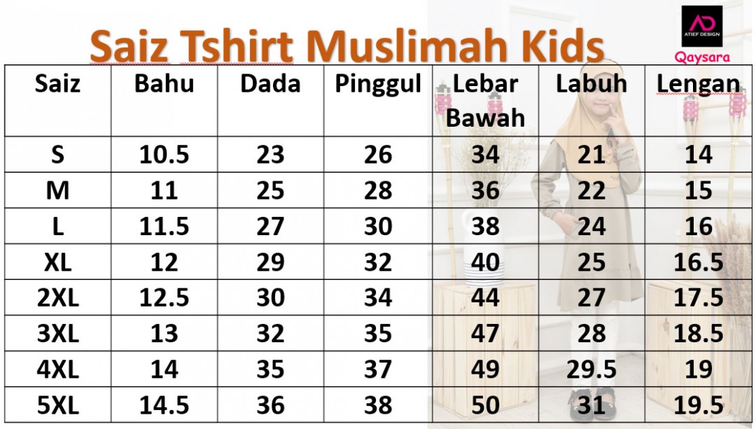QAYSARA KIDS COTTON (L) - NAVY BLUE
