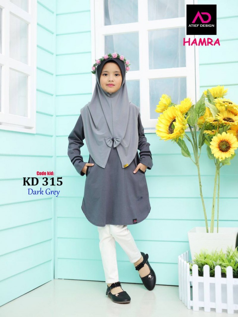HAMRA KIDS COTTON (L) - DARK GREY
