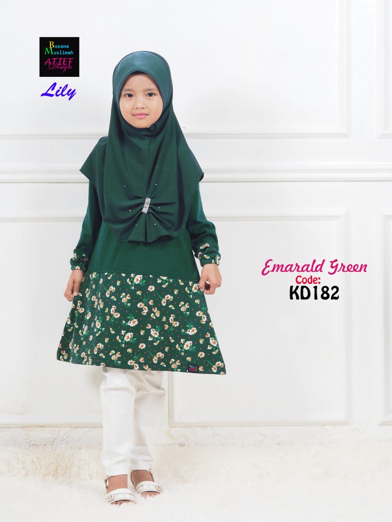 LILY KIDS COTTON (2XL) - EMERALD GREEN