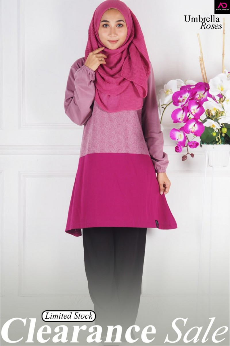 ROSES COTTON (3XL) - FUSCHIA