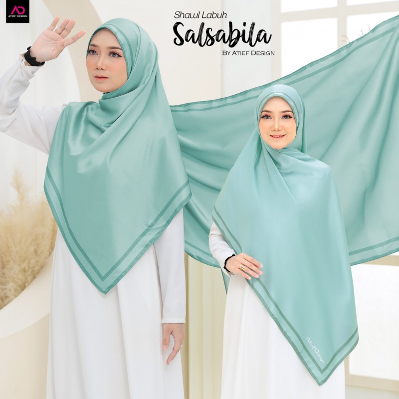 SALSABILA PLAIN- SH023 AQUA GREEN