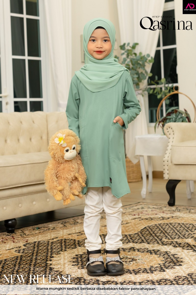 QASRINA COTTON KIDS - KD512 MINT GREEN