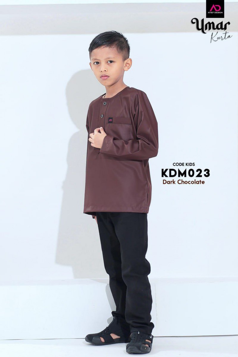 Kurta Umar KIDS CEKAK MUSANG - KDM023 DARK CHOCOLATE