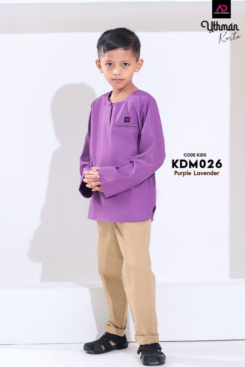 Kurta Uthman KIDS Teluk Belanga - KDM026 PURPLE LAVENDER