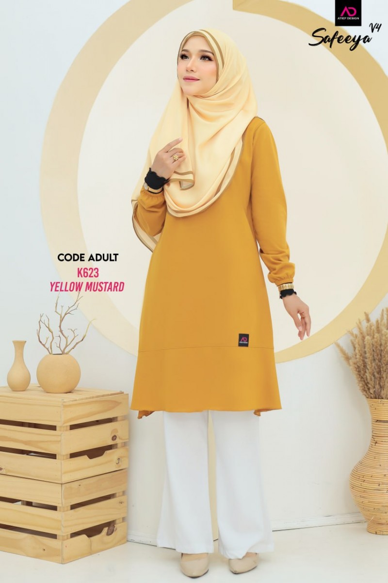 SAFEEYA COTTON DEWASA - K623 YELLOW MUSTARD