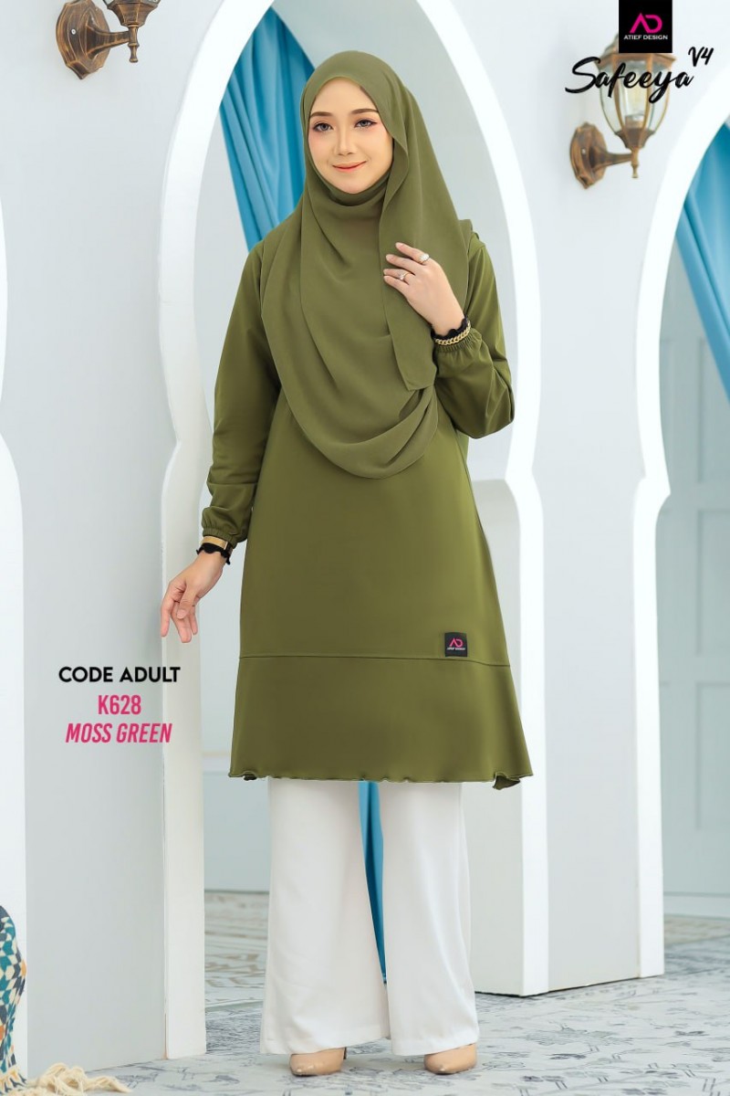 SAFEEYA COTTON DEWASA - K628 MOSS GREEN