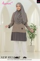 AZRAA JERSEY MUSLIMAH- KH068 STONE GREY