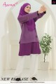 AZRAA JERSEY MUSLIMAH- KH069 DUSTY PURPLE