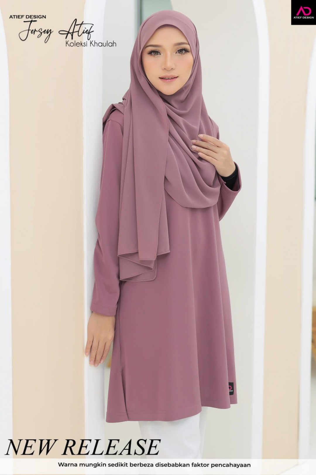 JERSEY ATIEF- KH040 PINK BLACAN