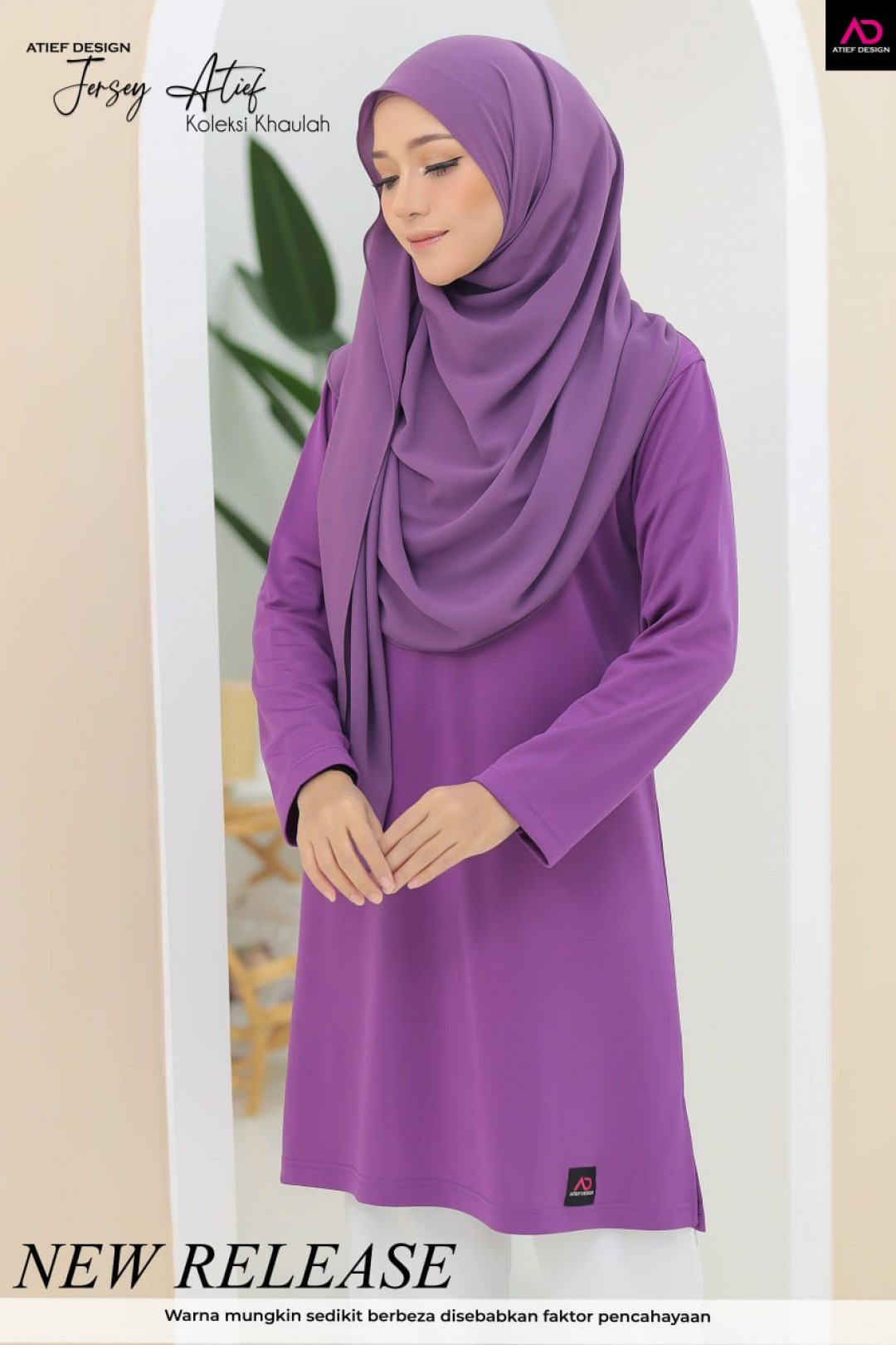 JERSEY ATIEF- KH049 DUSTY PURPLE