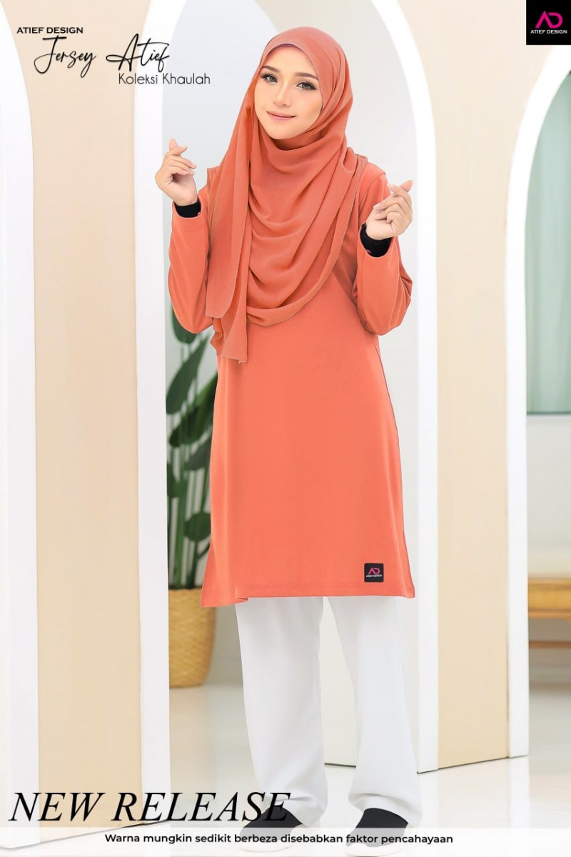 JERSEY ATIEF- KH081 OREN SALMON